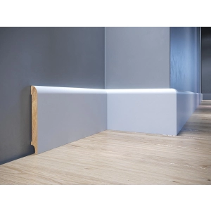 Listwa drewniana biała